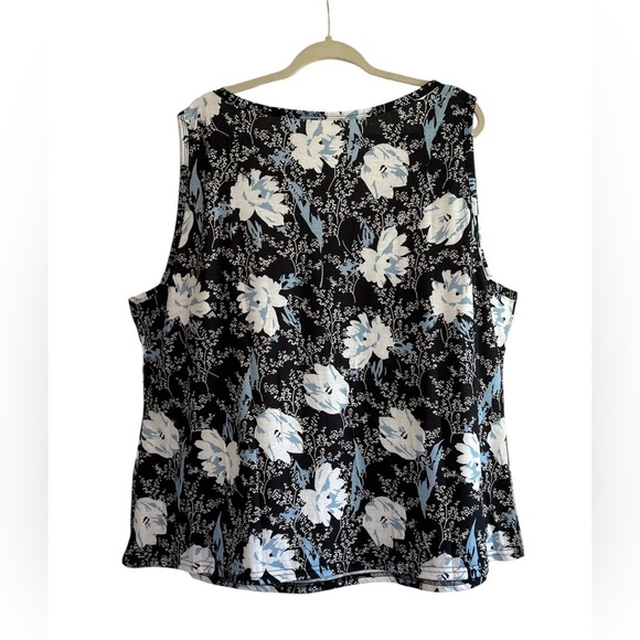 Women’s Sleeveless Plus Size 5X = 24W Floral Summer Casual T-Shirt Tank Top NWOT - Picture 3 of 7